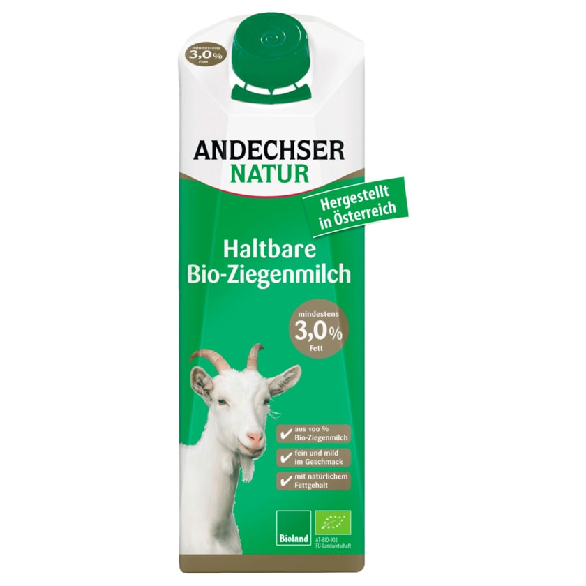 Andechser Bio H-Ziegenmilch 3% 1l